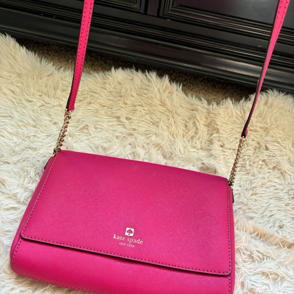 Pink Kate spade clutch crossbody